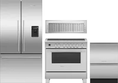 4 Piece Package Includes Refrigerator, Range, Hood And Dishwasher